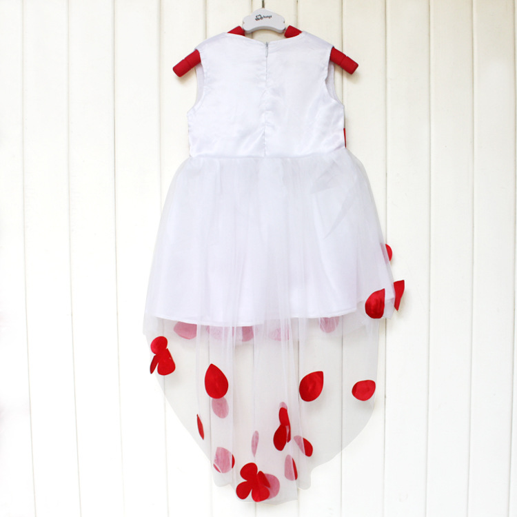 F68016-1 V-neck  flower girl dress